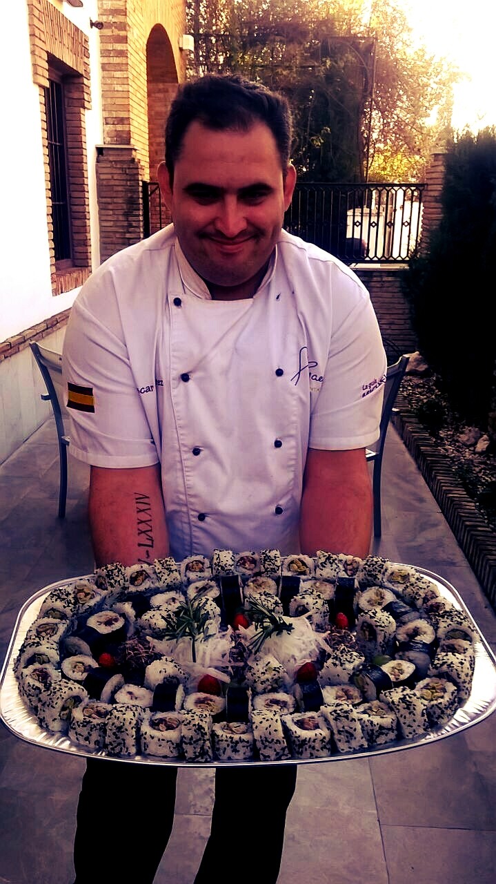 Oscar Pérez del Restaurante Argaez ha preparado este espectacular Sushi con Habas Baby MATA  #WelcomeToMarbella