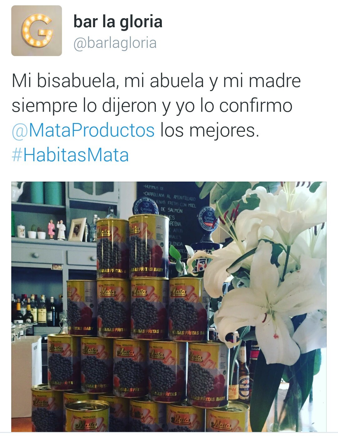 Mi bisabuela, mi abuela y mi madre siempre lo dijeron y yo lo confirmo @MataProductos los mejores. #HabitasMata