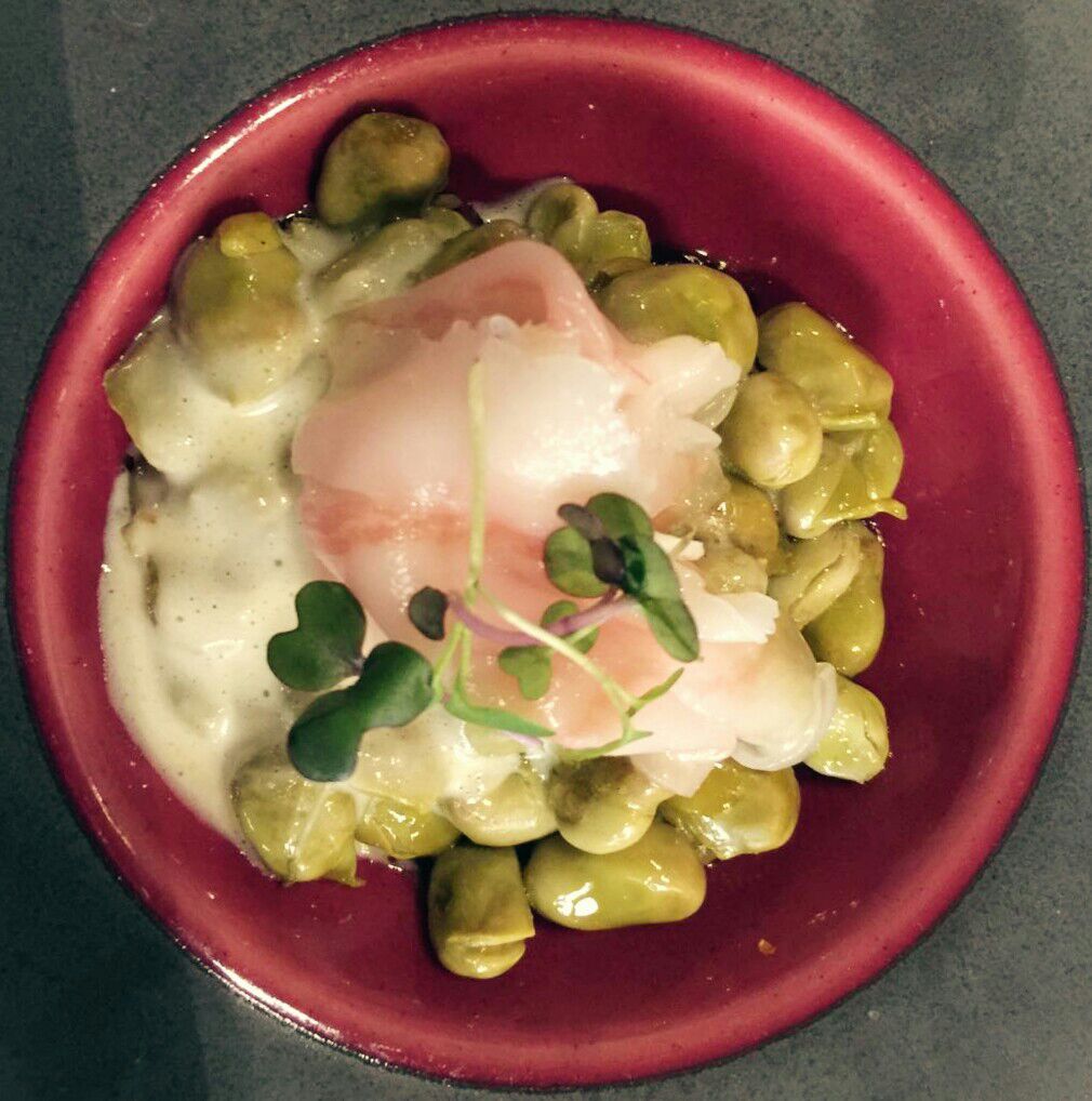 Habitas Mata con cebolla caramelizada al Oporto – Restaurante La Platea (Granada)