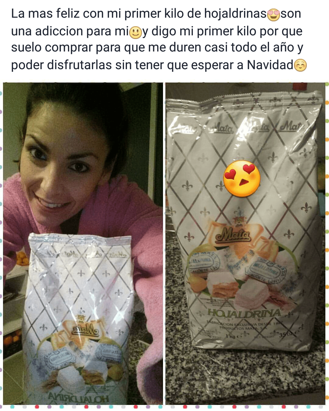 Verónica de Amo Román nos envía una fotografía con sus primeras Hojaldrinas® de Mata. Muchas gracias por el comentario. ¡Disfruta!