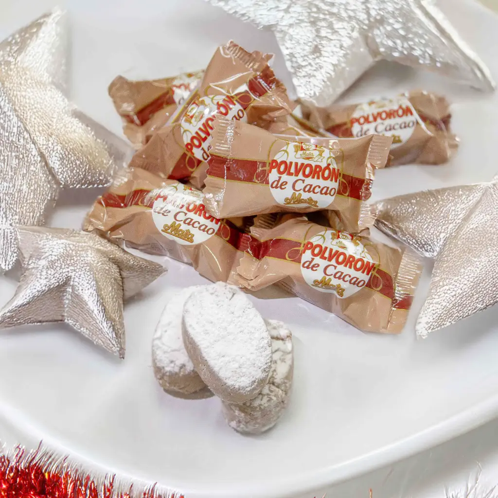 Polvorón de Cacao. Sin Gluten