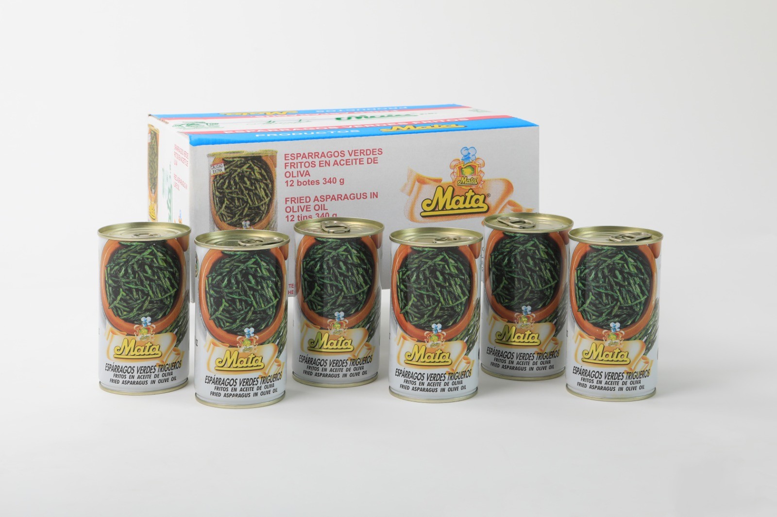 Caja 12 unidades Espárragos Verdes Trigueros Mata - Lata 340gr