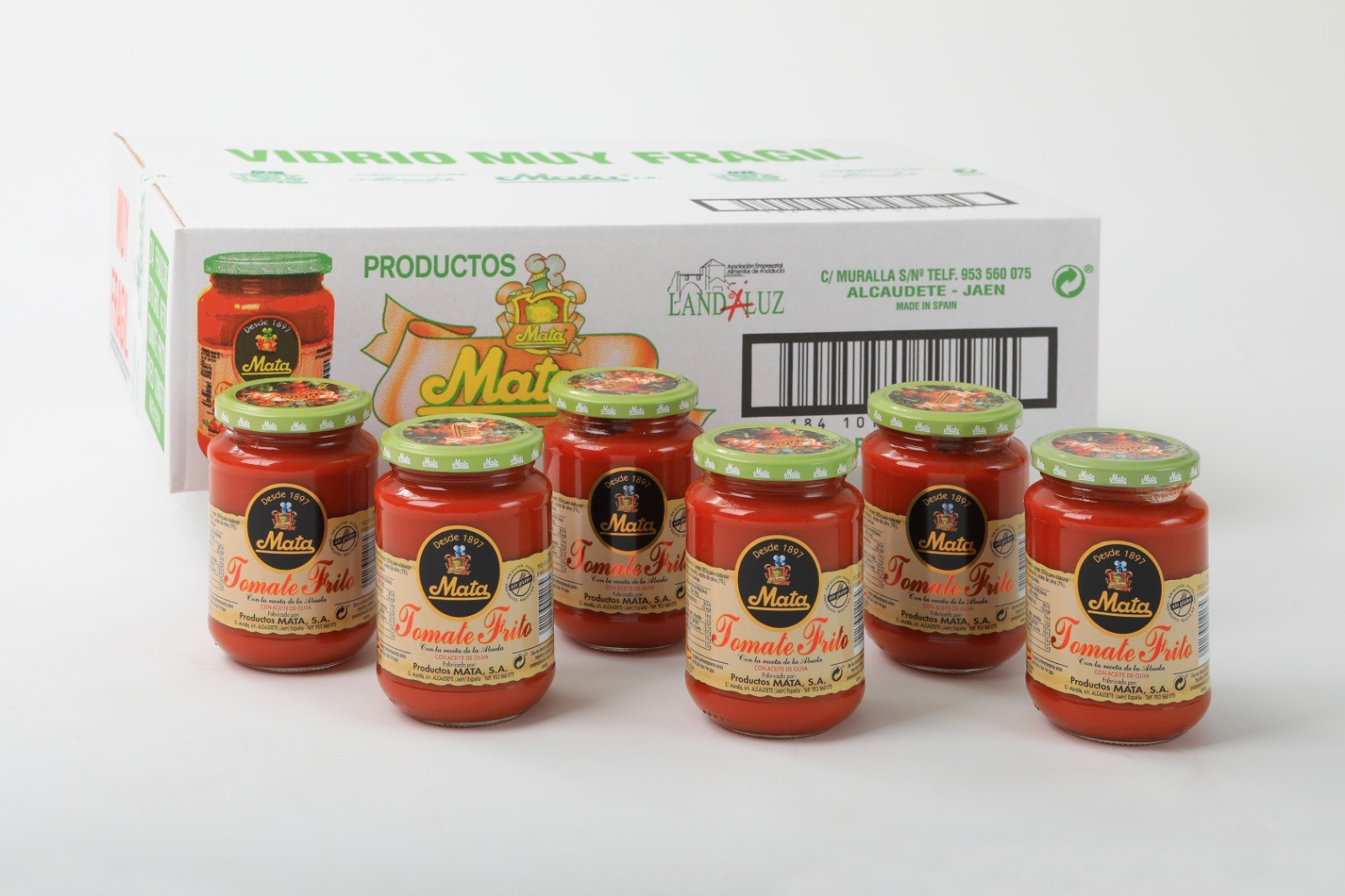 Caja 24 unidades Tomate Frito Mata 370gr